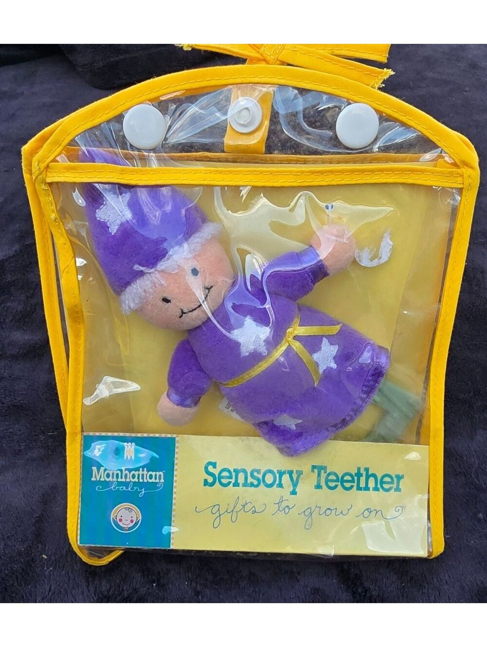 Manhattan Toy Vintage Wizard Baby Stuffed Plush Teether Teething Toy